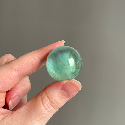 Gemmy Fluorite Sphere | Green Fluorite Crystal Sphere