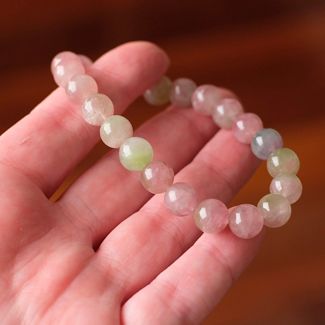 Watermelon Tourmaline Bracelet | Pastel Candy Tourmaline