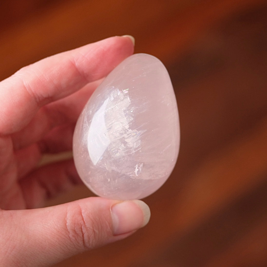 Gemmy Star Rose Quartz Egg | Rose Quartz Crystal Egg