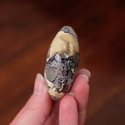 Mosaic Quartz Palm | Mosaic Chalcedony Crystal Palmstone