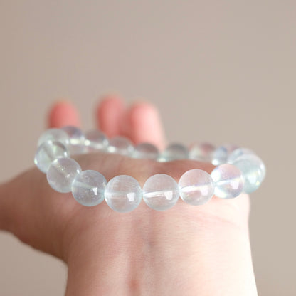 Icy Aquamarine Bracelet | Crystal Stretch Bracelet