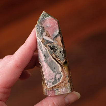 Capillitite Tower | Brown Rhodochrosite Crystal Point