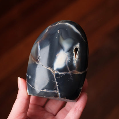 Orca Agate Freeform | Polished Orca Agate Crystal