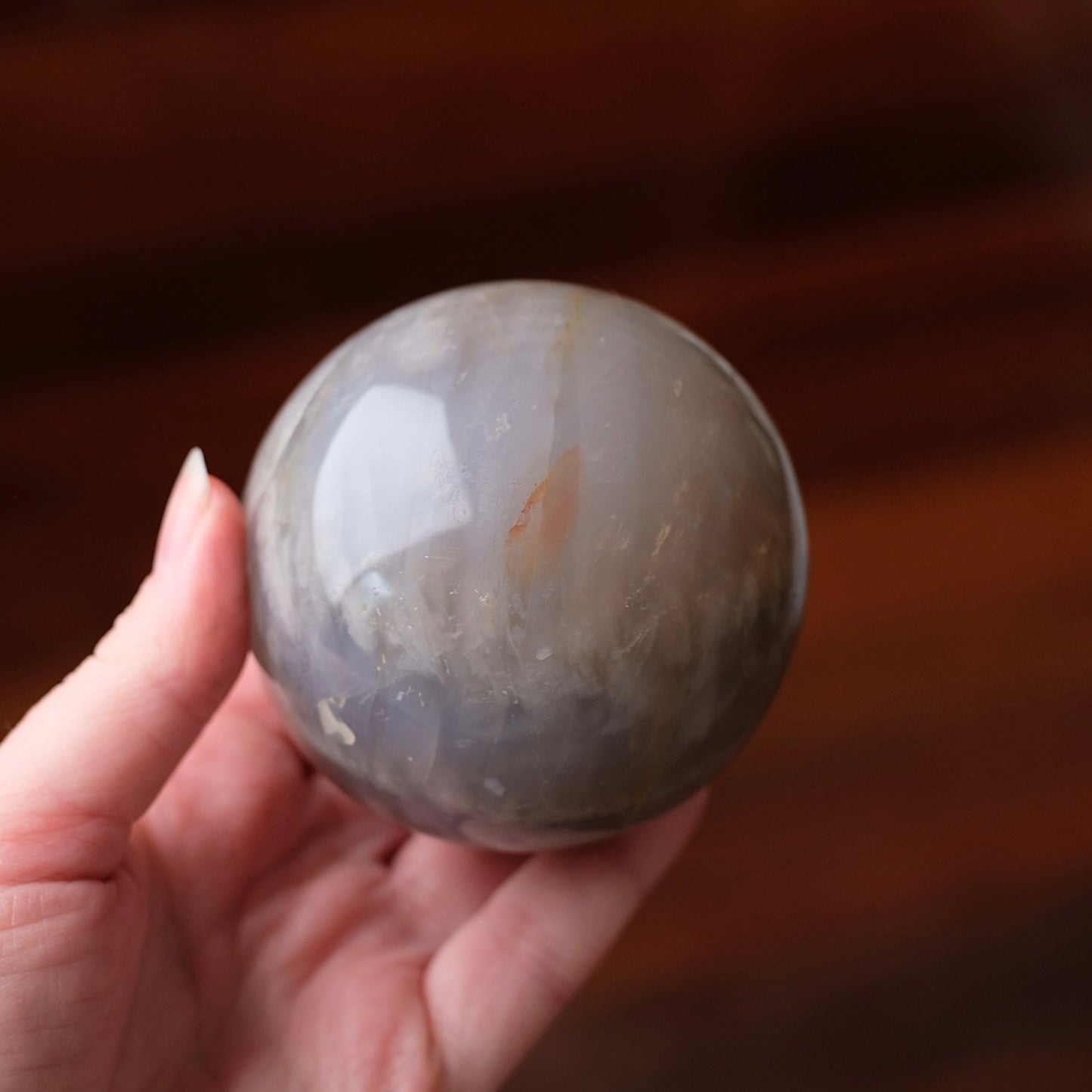Blue Rose Quartz Sphere | Rose Quartz Crystal Sphere