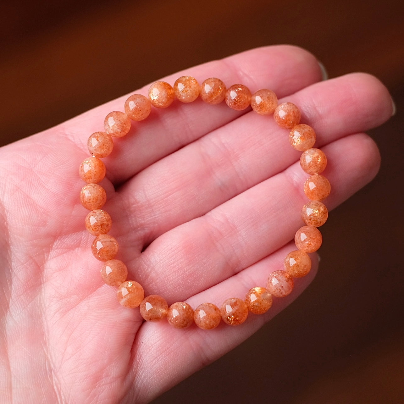 Sunstone Bracelet | Sunstone Crystal Stretch Bracelet