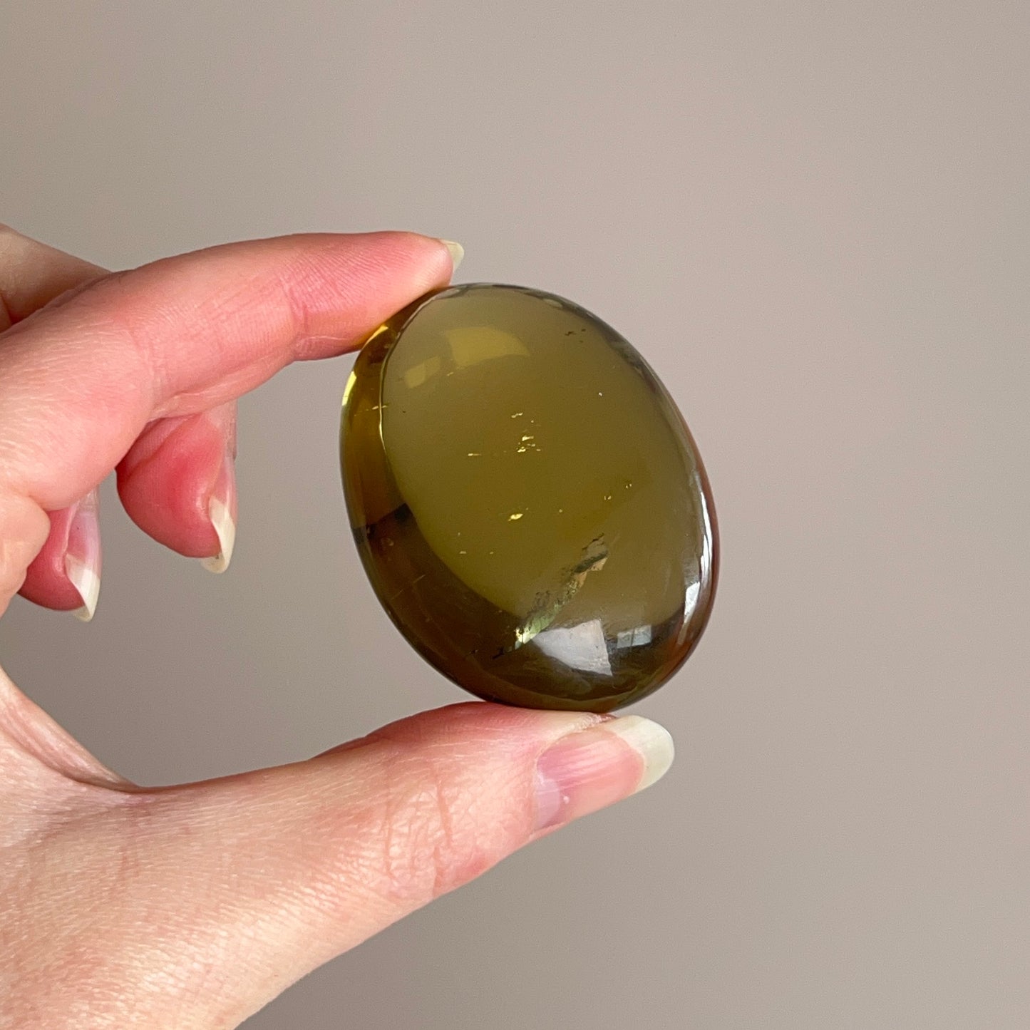 Natural Citrine Palm | Brazilian Citrine Crystal Palmstone