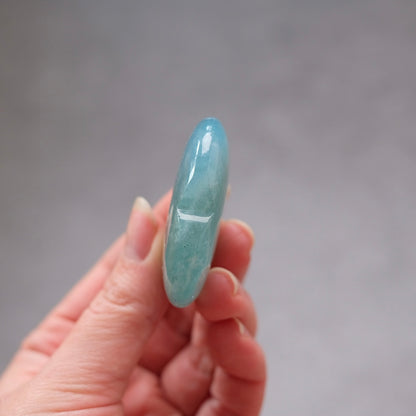 Aquamarine Heart | Blue Aquamarine Crystal Heart