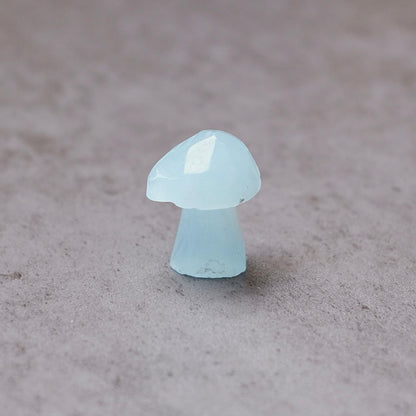 Aquamarine Mushroom | Crystal Mushroom Carving