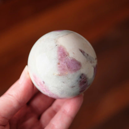 Pink Tourmaline + Lepidolite Sphere | Unicorn Stone Crystal Sphere