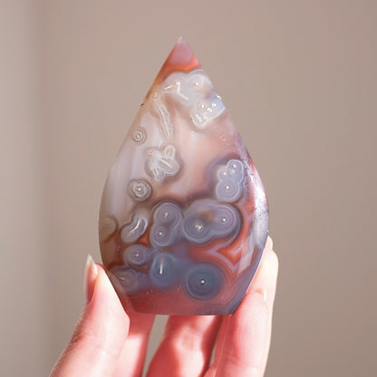 Swazi Agate Freeform | Mozambique Agate Crystal Flame