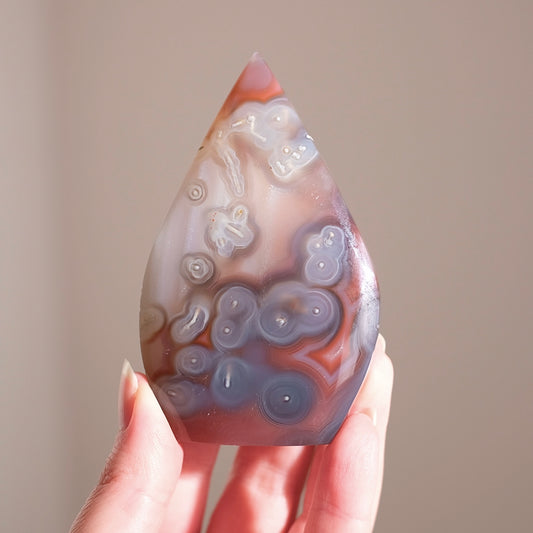 Swazi Agate Freeform | Mozambique Agate Crystal Flame