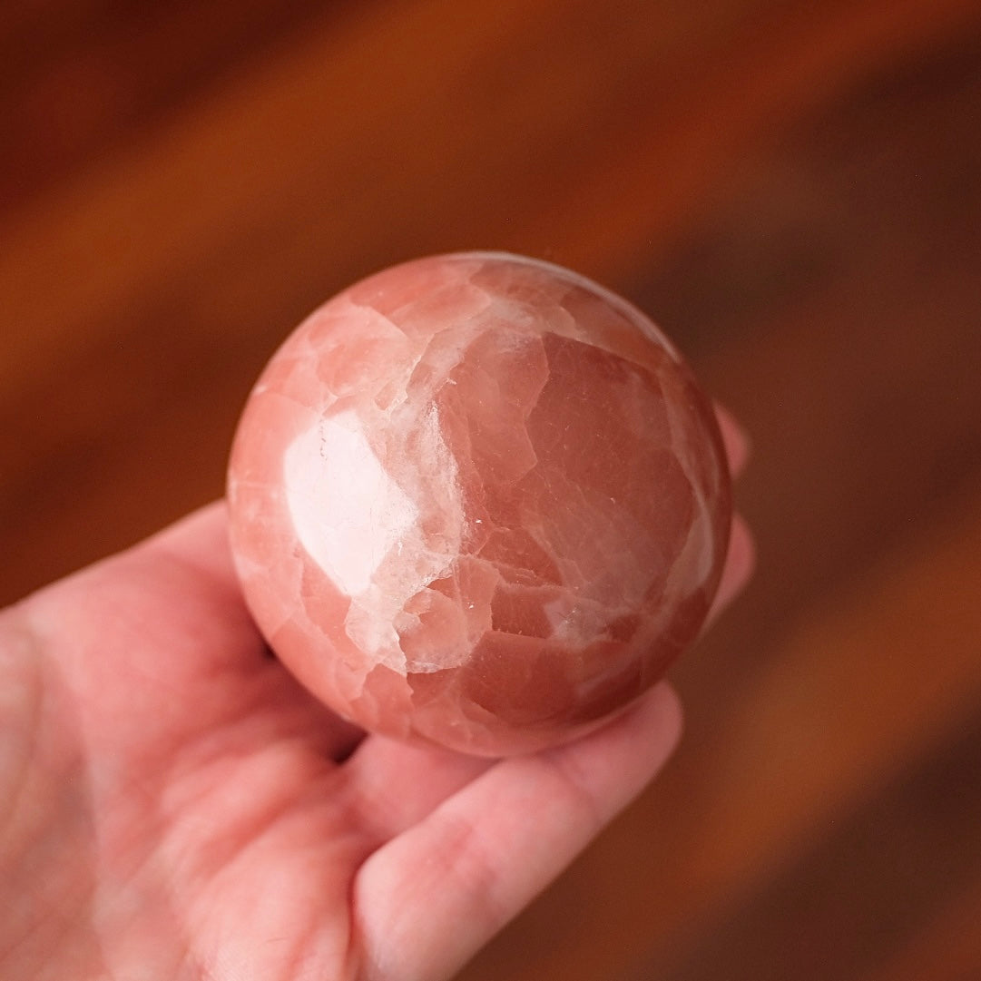 Rose Calcite Sphere | Calcite Crystal Sphere