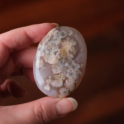 Flower Agate Palm | Flower Agate Crystal Palm Stone
