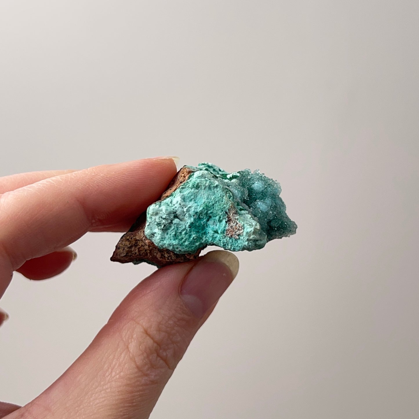 Druzy Chrysocolla Specimen | Chrysocolla with Malachite