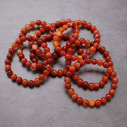 Carnelian Bracelet | Crystal Stretch Bracelet