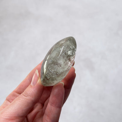Prasiolite Palm | Green Amethyst Crystal Palmstone