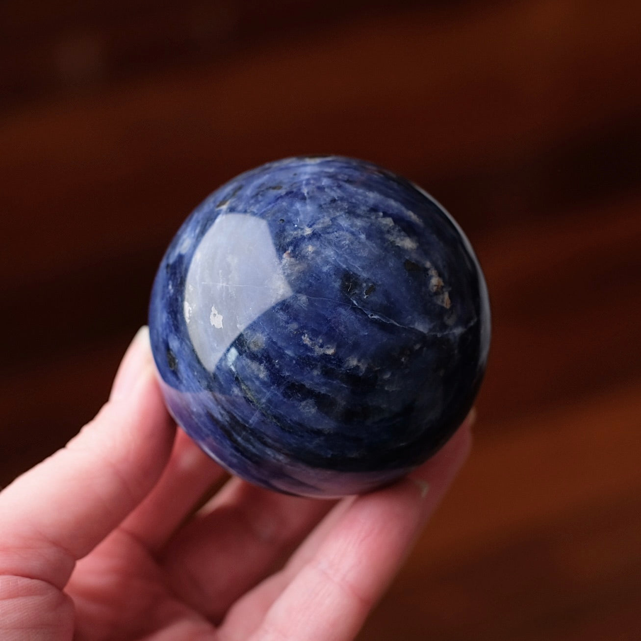 High Grade Sodalite Sphere | Blue Sodalite Crystal Sphere