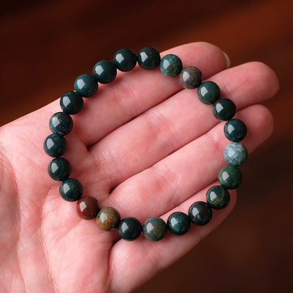 Bloodstone Bracelet | Heliotrope Crystal Bracelet