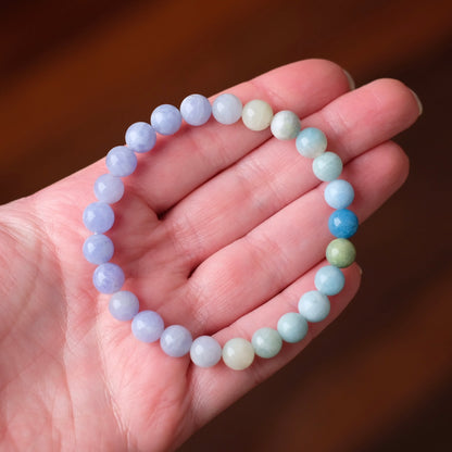Hackmanite Bracelet | UV Reactive Crystal Stretch Bracelet