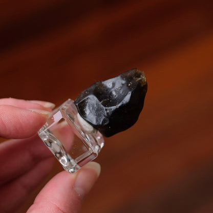 Libyan Desert Glass Specimen | Dark Libyan Desert Glass Crystal