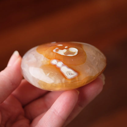 Orca Carnelian Heart | Yellow Carnelian Crystal Heart