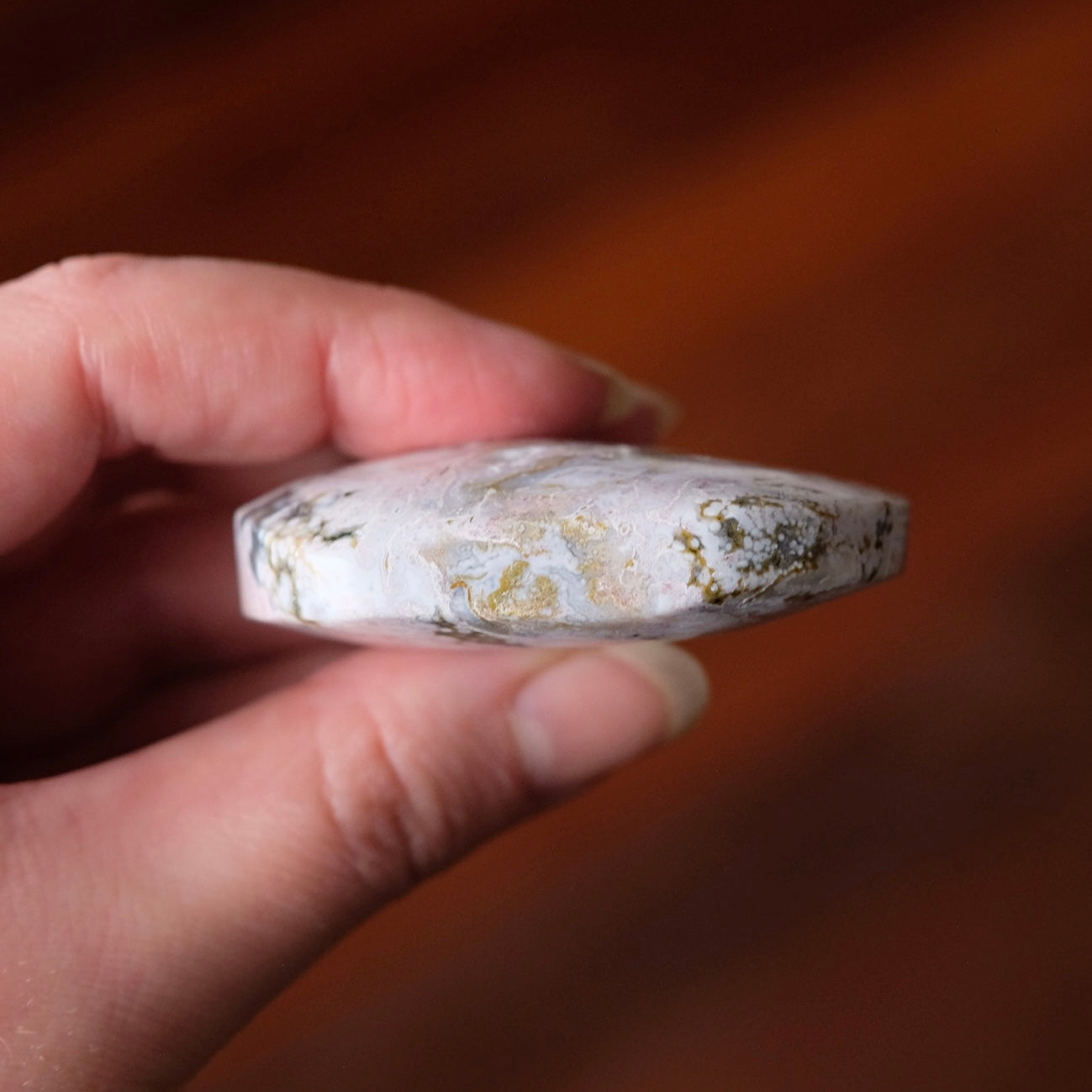 Ocean Jasper Palm | Sea Jasper Crystal Palmstone