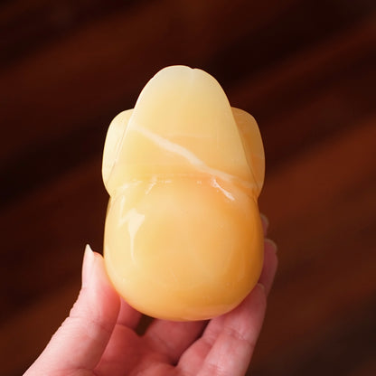 Yellow Calcite Crystal Skull | Calcite Skull