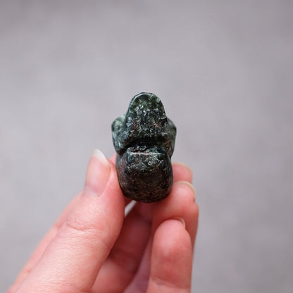 Seraphinite Crystal Skull | Rare Skull Carving