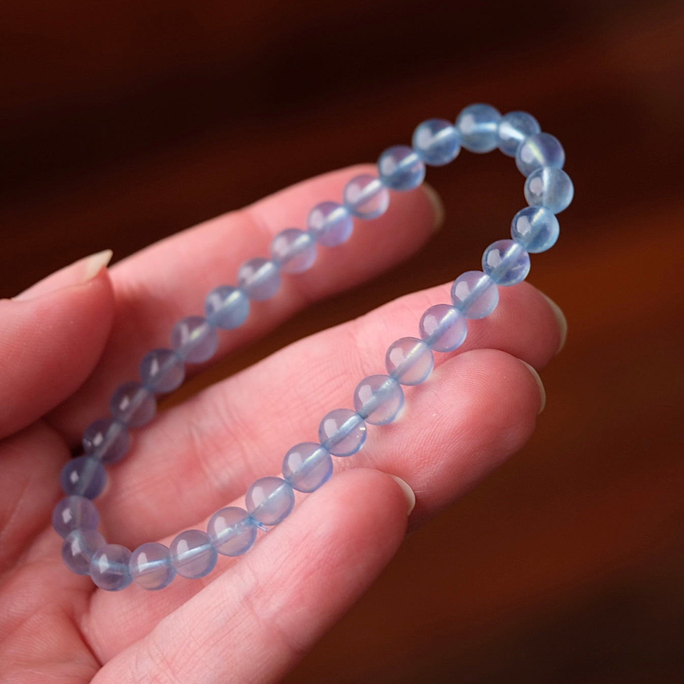 Aquamarine Bracelet | Blue Aquamarine Crystal Bracelet