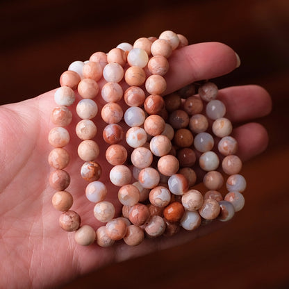 Cotton Candy Agate Bracelet | Crystal Stretch Bracelet