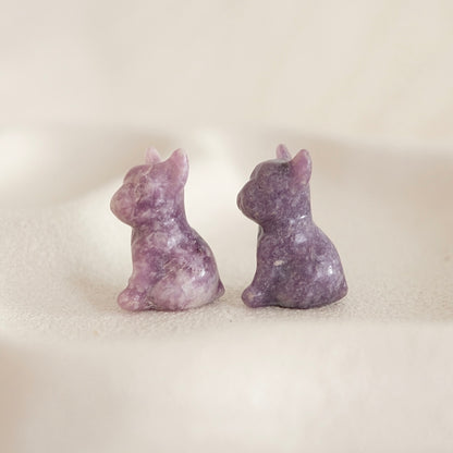 French Bulldog Crystal Carvings | Mini Crystal Dog