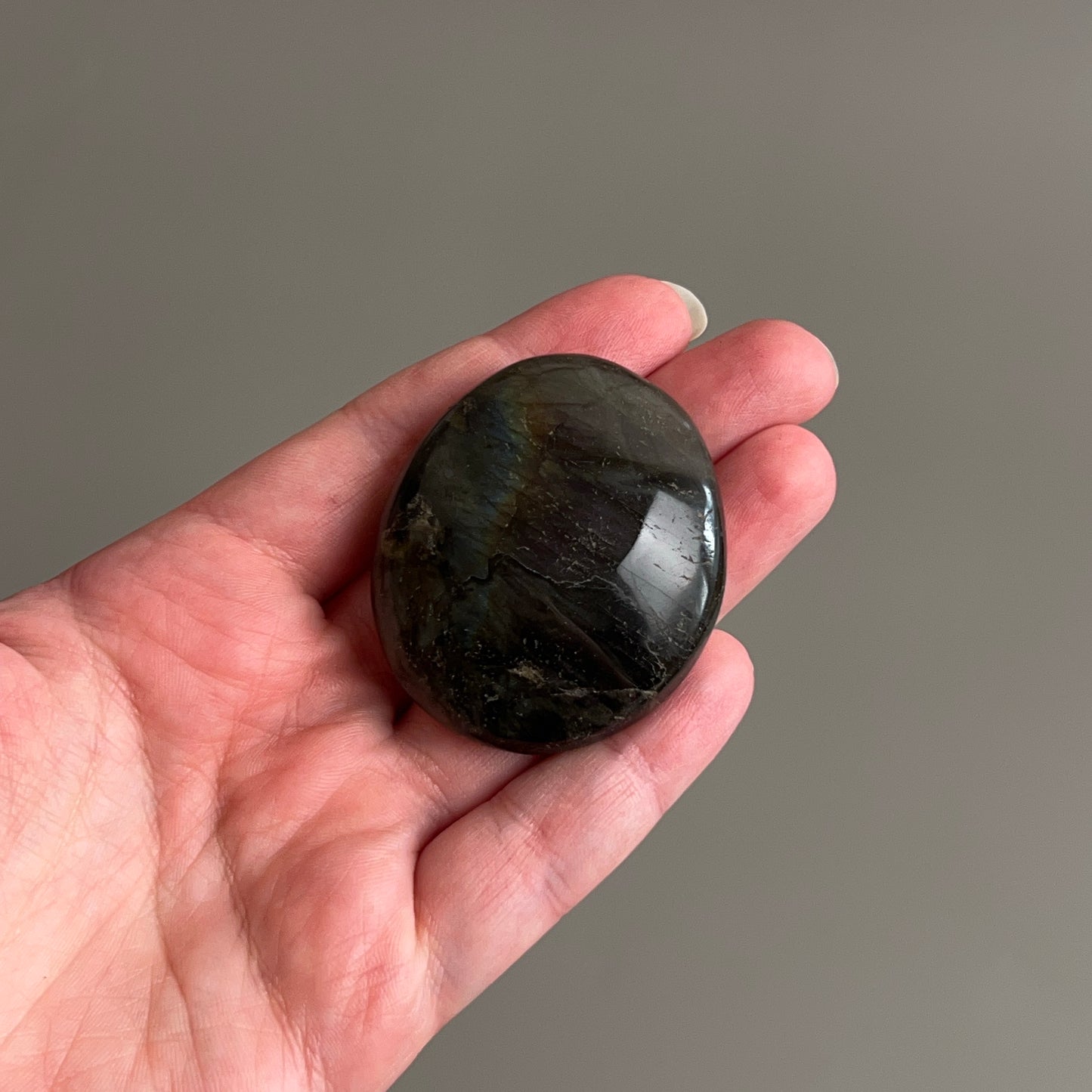 Purple Labradorite Palm | Flashy Labradorite Crystal Palm