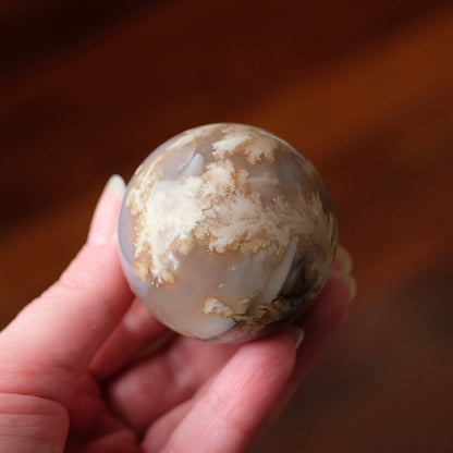 Swazi Agate Sphere | Mozambique Moss Agate Crystal Sphere