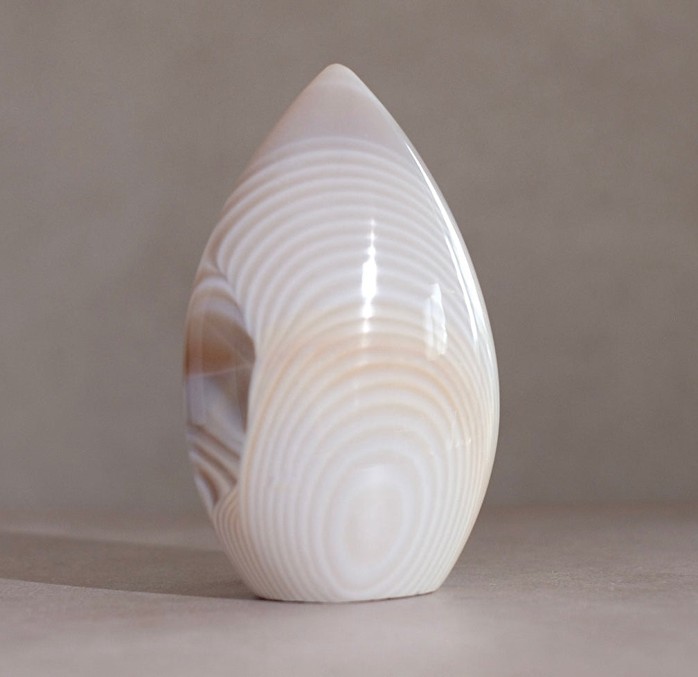 Flint Freeform | Banded Flint Crystal Flame