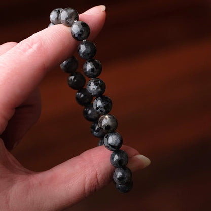 Larvikite Bracelet | Crystal Stretch Bracelet