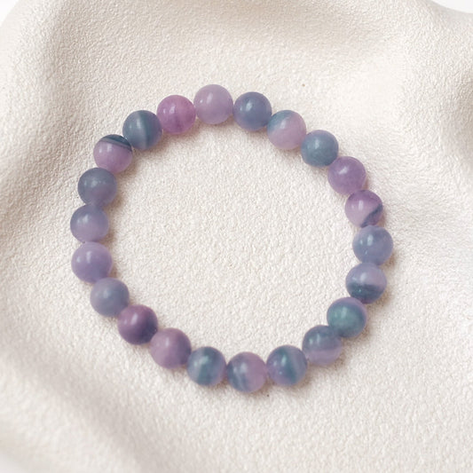 Silk Fluorite Bracelet | Silky Fluorite Crystal Bracelet