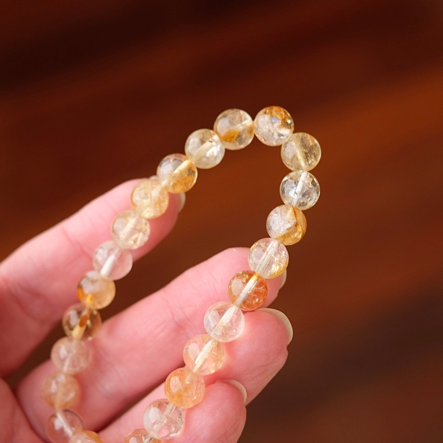 Citrine Bracelet | Gemmy Citrine Crystal Bracelet