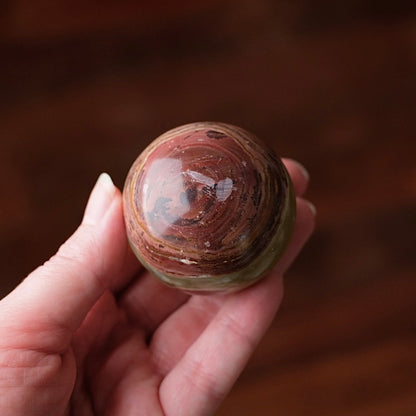 Green Calcite Sphere | Green Onyx Crystal Sphere
