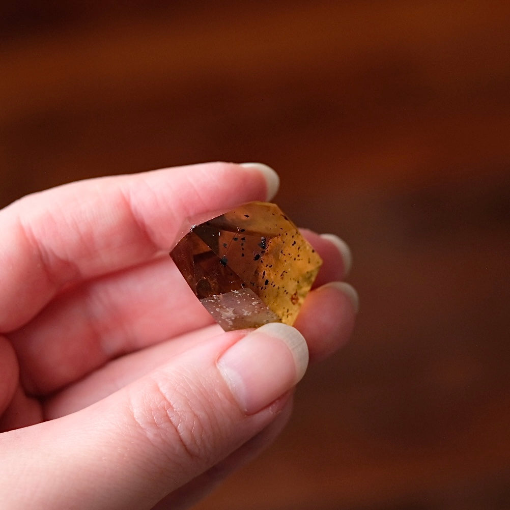Rare Harlequin Citrine Point | Natural Cognac Citrine Crystal Tower