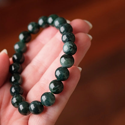 Guatemalan Blue Jadeite Bracelet | Jade Crystal Stretch Bracelet