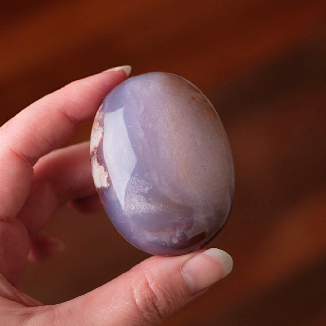Flower Agate Palm | Flower Agate Crystal Palm Stone