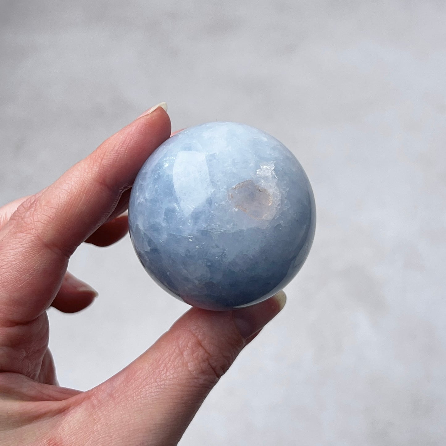 Blue Calcite Sphere | Calcite Crystal Sphere
