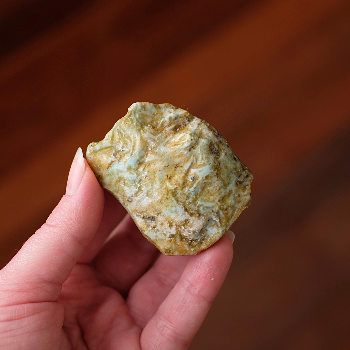 Larimar Slab | Polished Larimar Crystal Slice 5