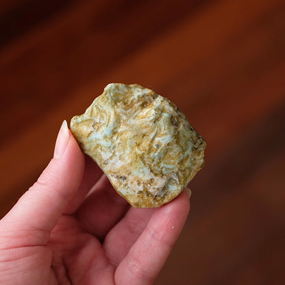 Larimar Slab | Polished Larimar Crystal Slice 5