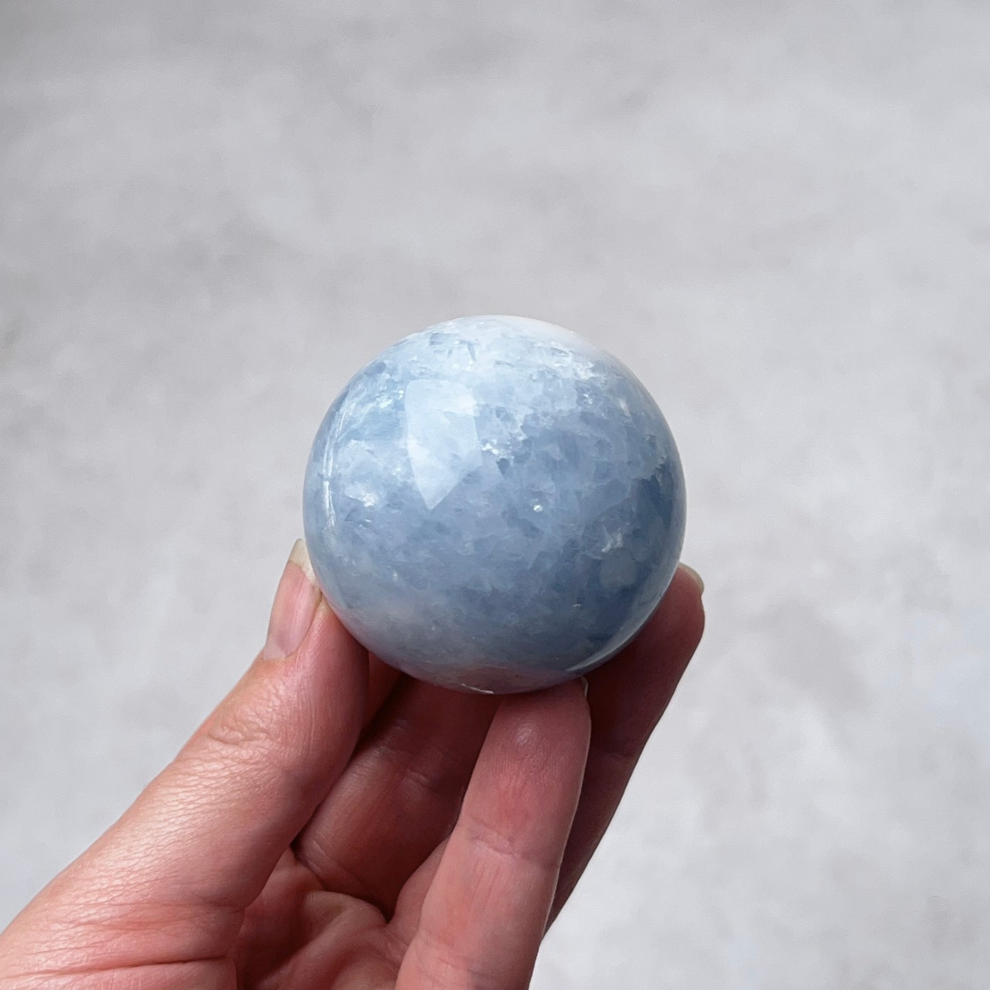 Blue Calcite Sphere | Calcite Crystal Sphere