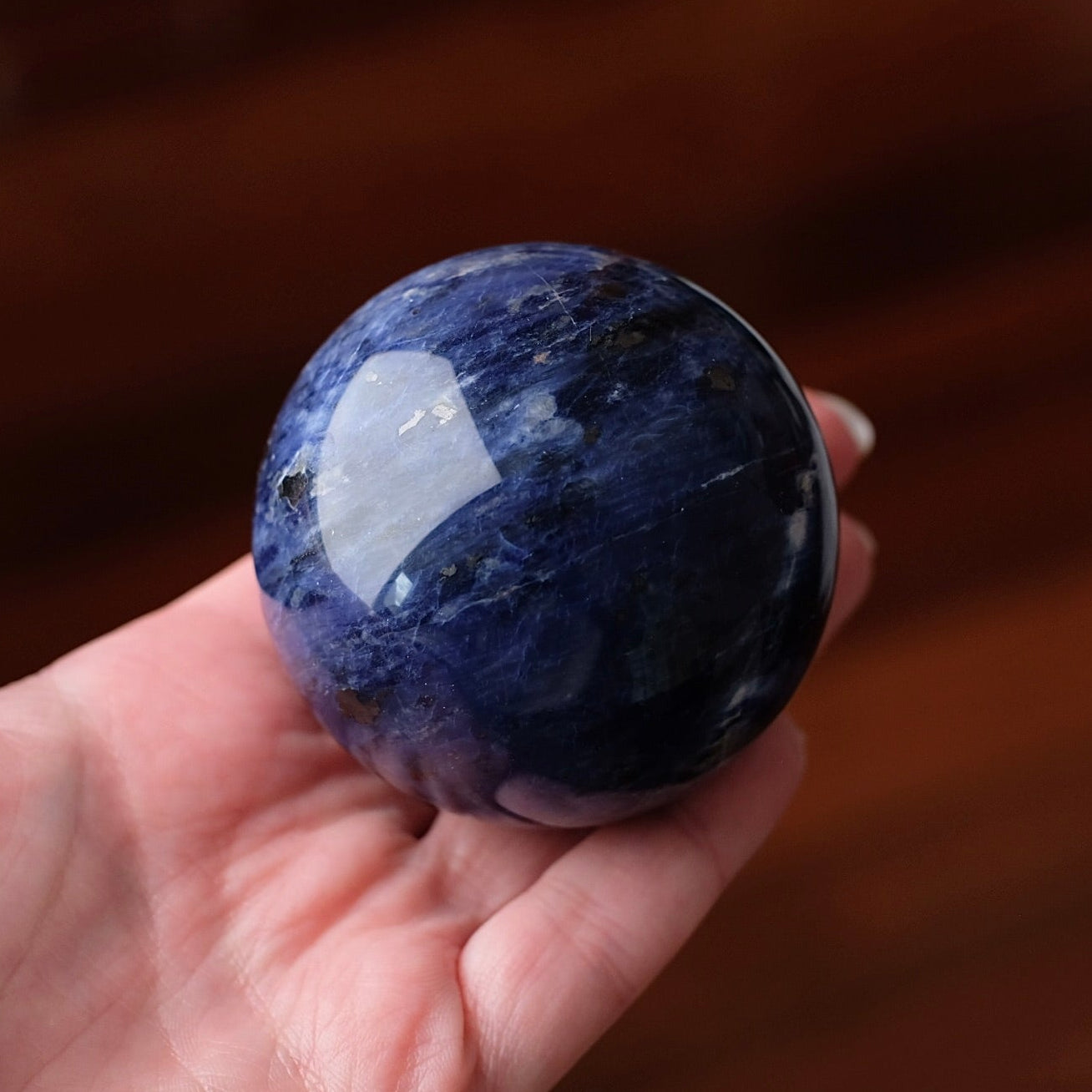 High Grade Sodalite Sphere | Blue Sodalite Crystal Sphere