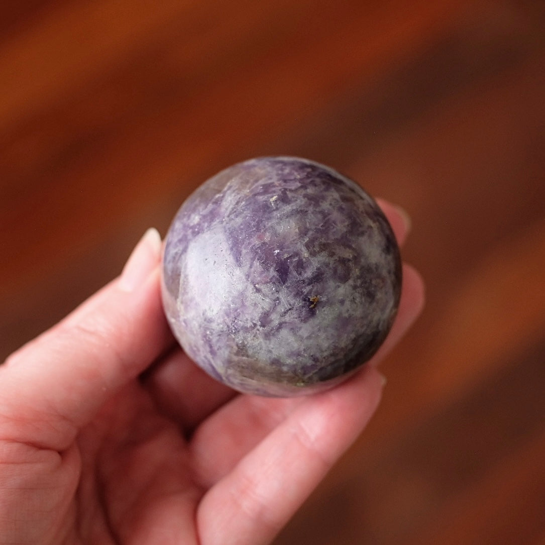 Unicorn Stone Sphere | Lepidolite Pink Tourmaline Crystal Sphere
