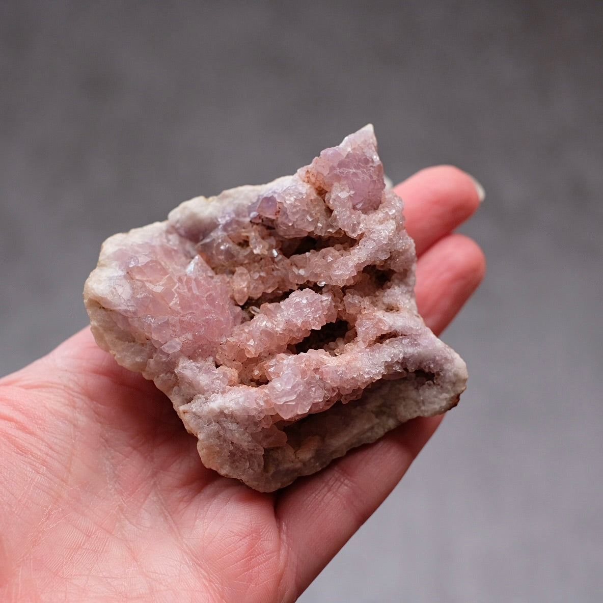 Pink Amethyst Cluster | Patagonia Pink Amethyst Natural Crystal Geode