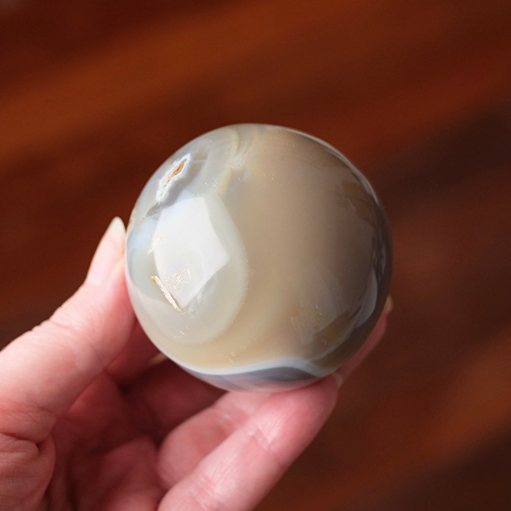 Banded Agate Sphere | Striped Agate Crystal Sphere