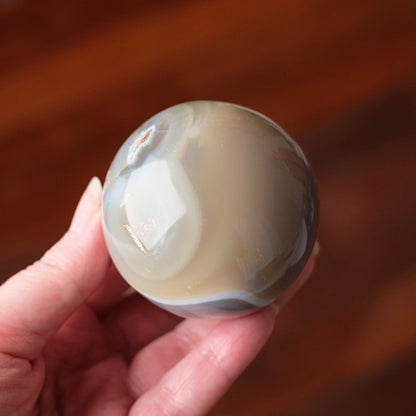 Banded Agate Sphere | Striped Agate Crystal Sphere